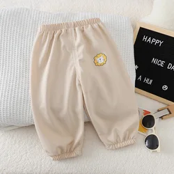 Pantalón de chándal de algodón cómodo para niños, diario