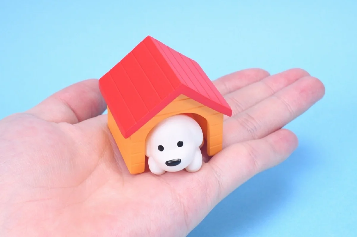 Kenelephant Matsui figura de perro coleccionable – Cachorro blanco - imagen 3
