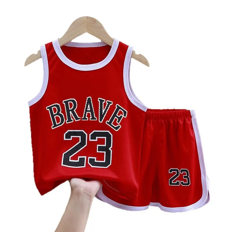 Conjunto deportivo de secado rápido sin mangas para bebés de verano - imagen 5