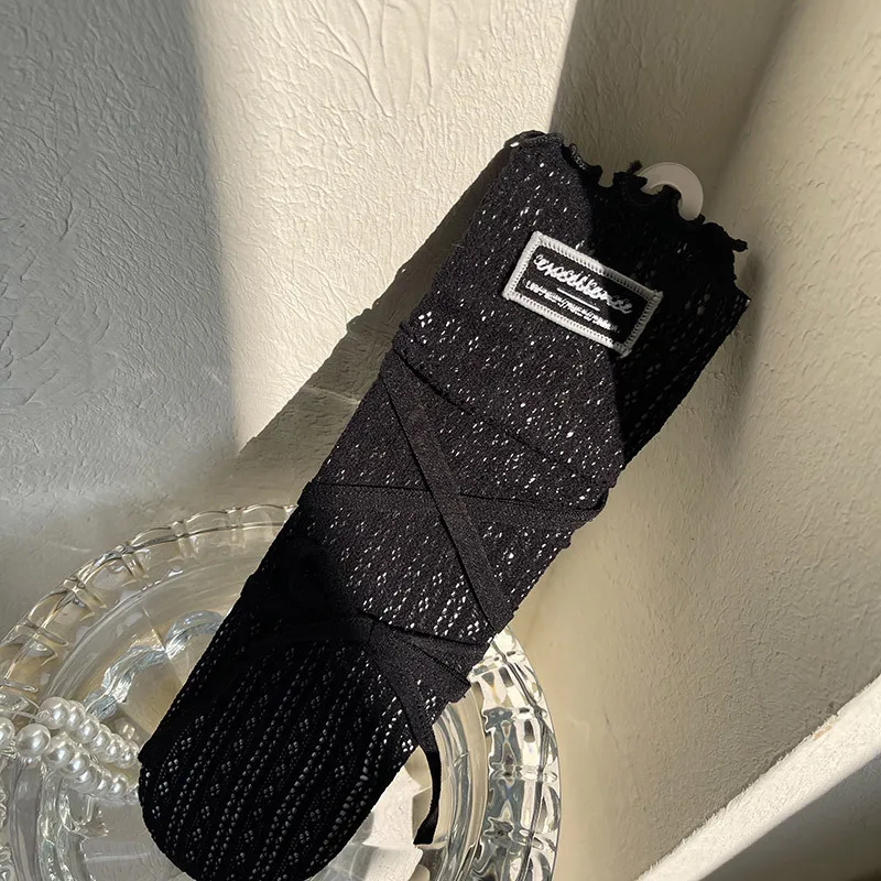 Calcetines altos de encaje blancos con lazos para verano infantil - imagen 5