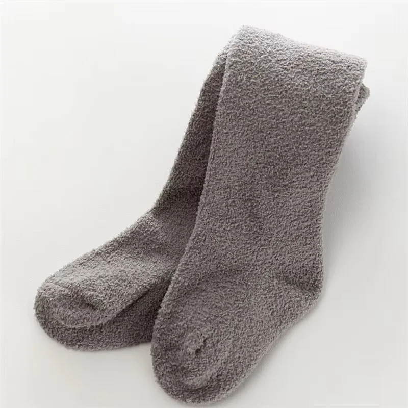 Medias de lana coral para bebé niña recién nacido – invierno cálido - imagen 5