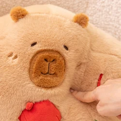 Almohada navideña capibara con relleno pan de jengibre