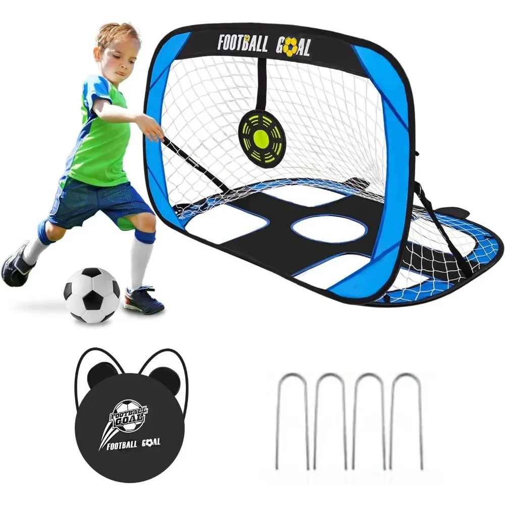Portería de fútbol plegable con diseño doble cara