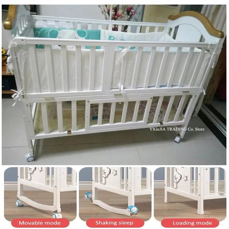 Cuna convertible de madera para colecho infantil – Multifunción - imagen 5
