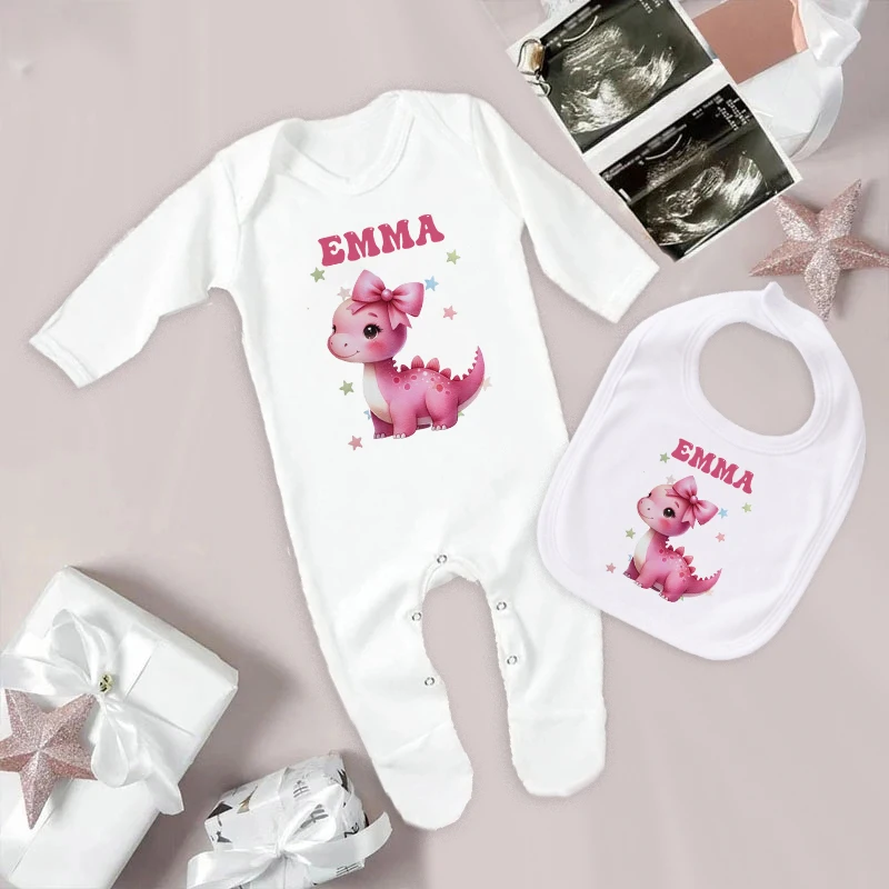 Conjunto babero y body personalizado para bebé recién nacido - imagen 5