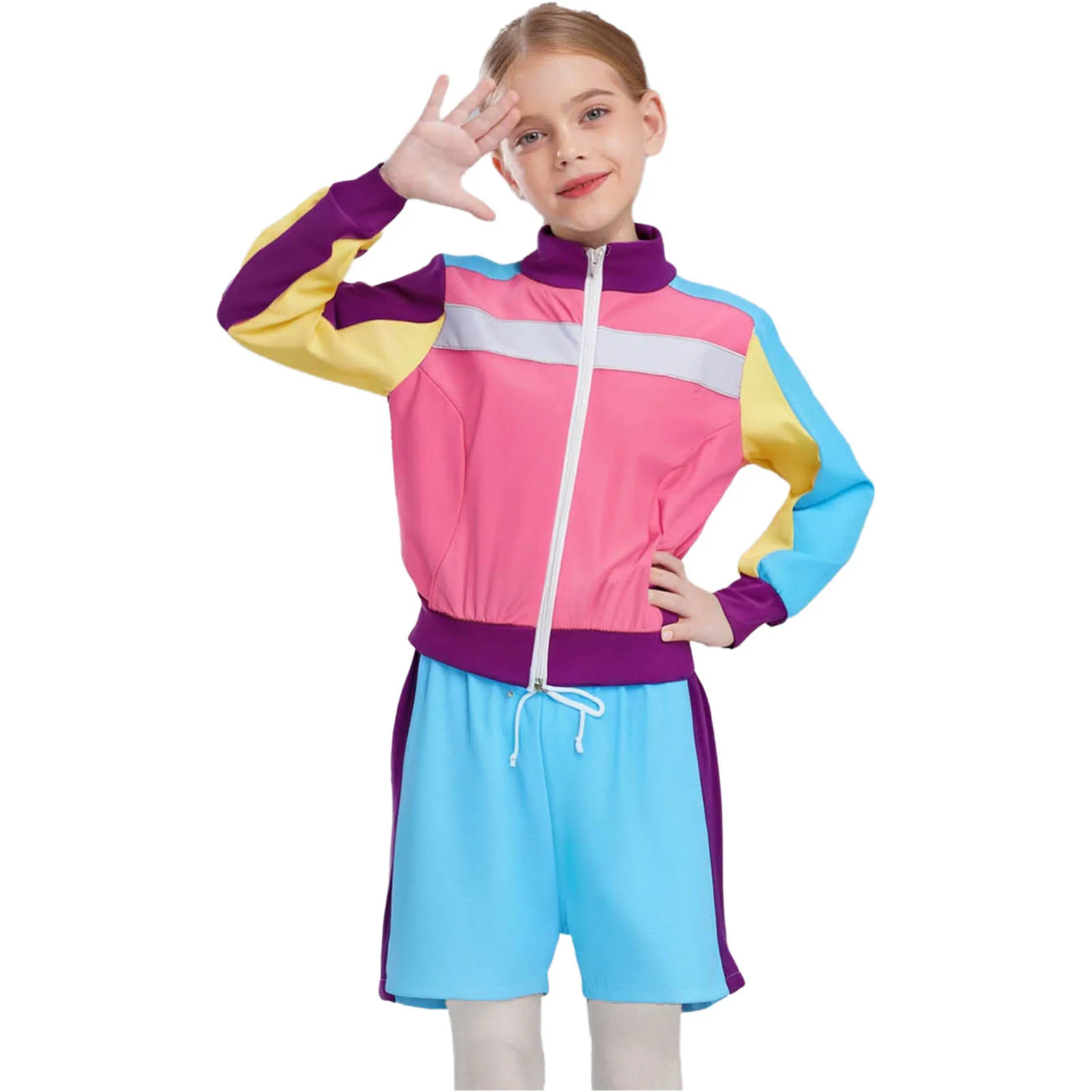 Detalle de cremallera y tejido del traje infantil