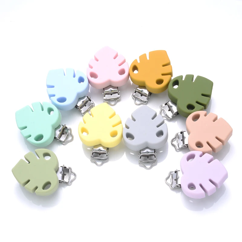 Cuentas de silicona de colores para cadena de chupete
