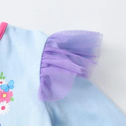 DXTON vestido floral de niña – Unicornio para fiesta escolar