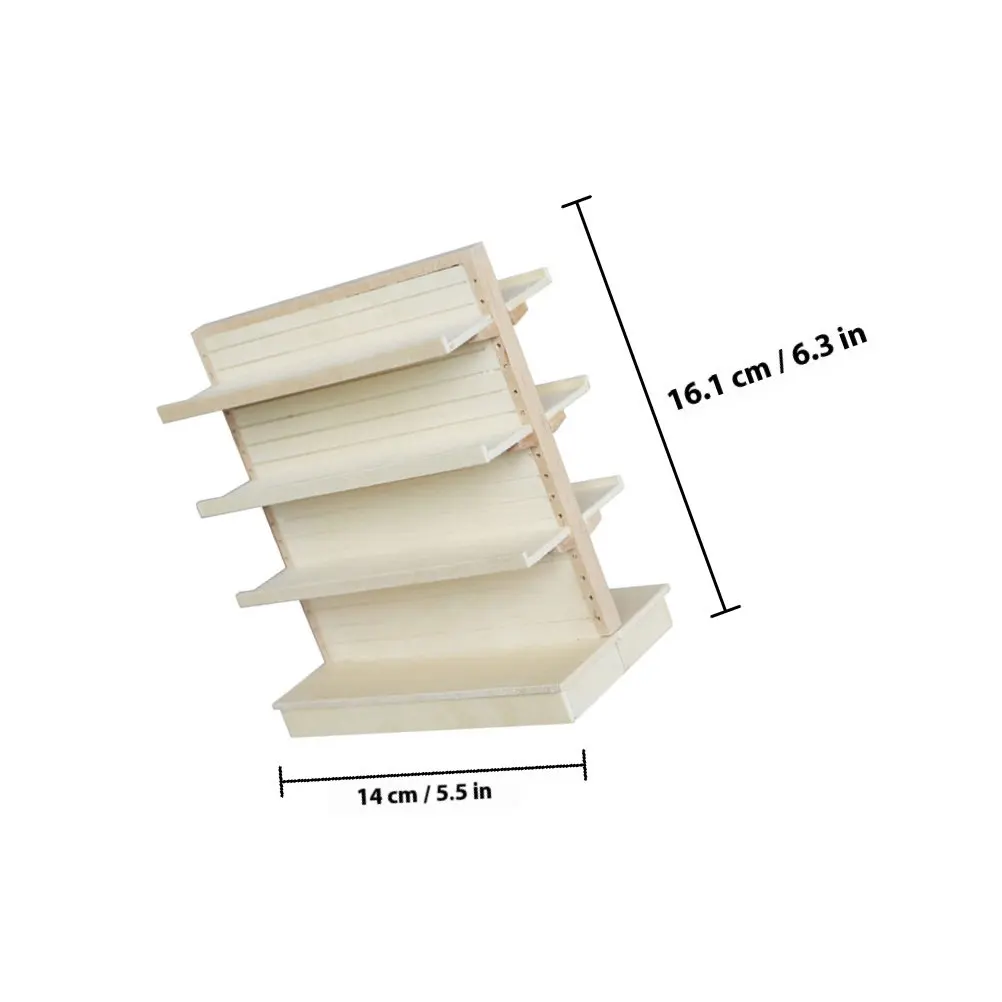 Mini estante de madera para decoración de escritorio infantil ligero - imagen 4