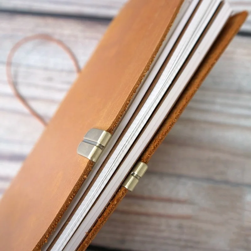 Protector de borde de metal para cuaderno – 2 unidades color bronce - imagen 4