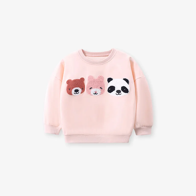 Conjunto de punto para niña con dibujos animados y pantalón estampado - imagen 2