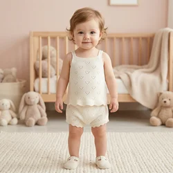 MILANCEL Conjunto de verano para bebé transpirable con camiseta halter