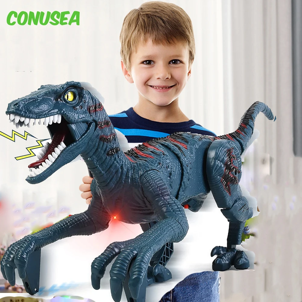 Juguete de dinosaurio teledirigido Kid Velociraptor con sonido - imagen 5