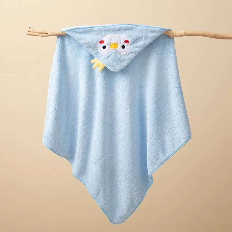 Albornoz de bebé con capucha suave y cálida para baño - imagen 3
