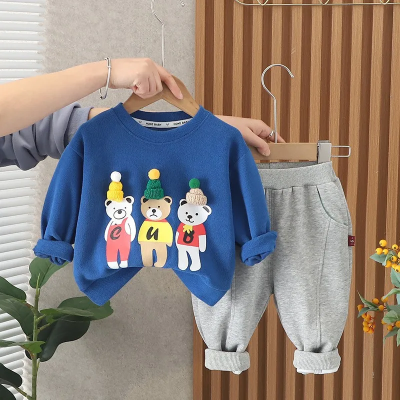 Conjunto bebé chándal con dibujos animados primavera otoño - imagen 4