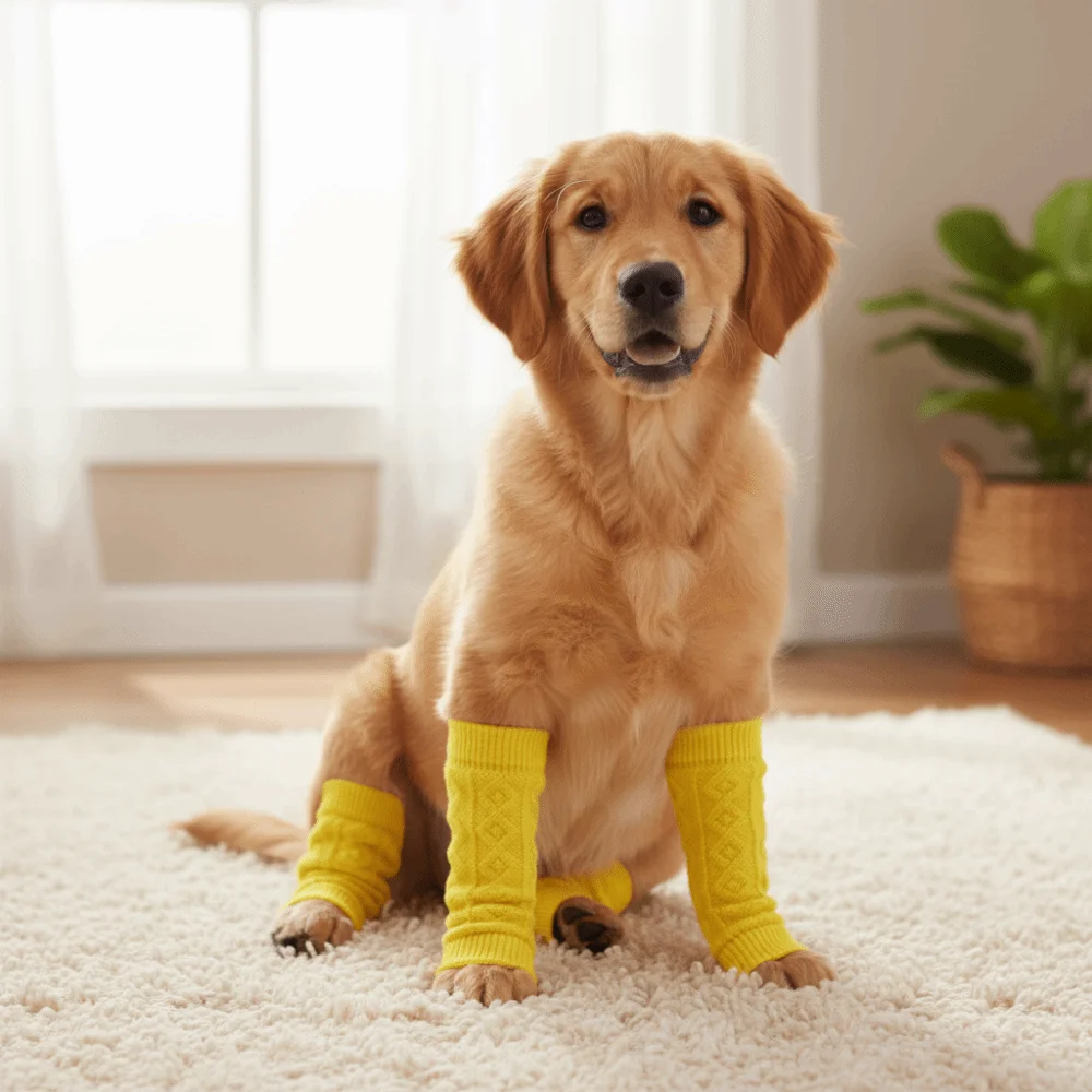 Protector de codo para perros antideslizante y cálido de punto - imagen 3