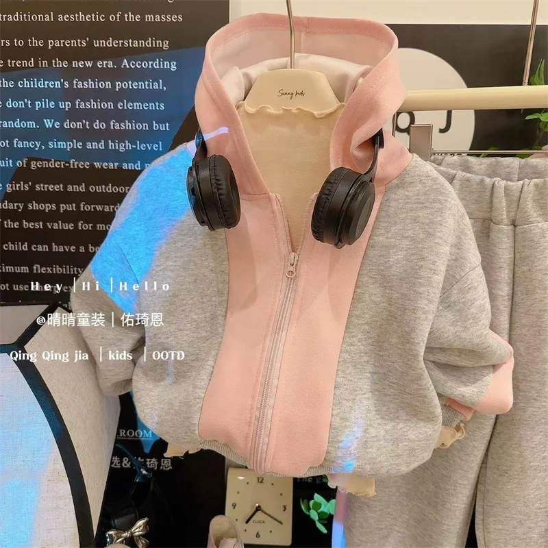 Conjunto de chándal con capucha para bebé – Ropa cálida de otoño - imagen 3