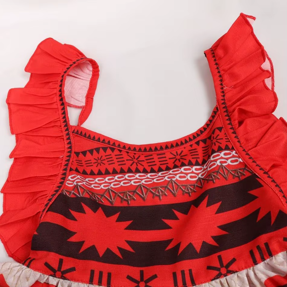 Vestido Vaiana para niña – Disfraz princesa azul Disney - imagen 3