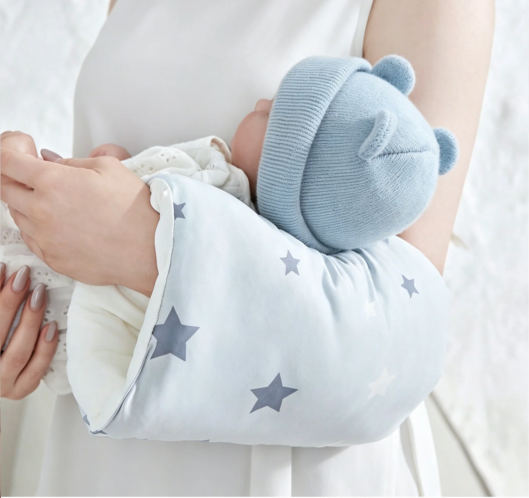 Almohada de lactancia suave y cómoda, agradable al tacto infantil - imagen 5