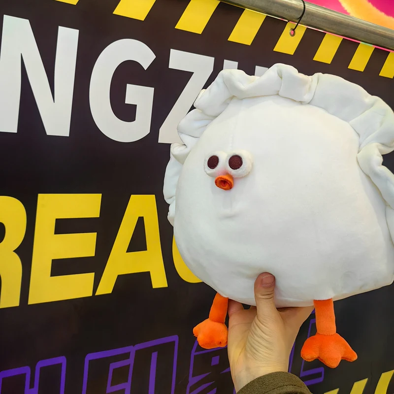 Peluche de pollo con motivo tomate, juguete almohada infantil - imagen 4