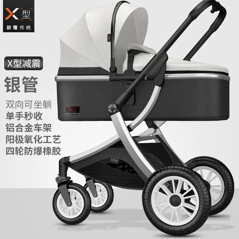 Cochecito reversible para bebé – Plegable con suspensión - imagen 3