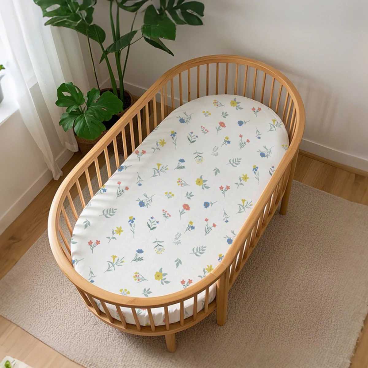 Kangobaby sábana bajera suave de bambú y algodón para cuna bebé - imagen 4