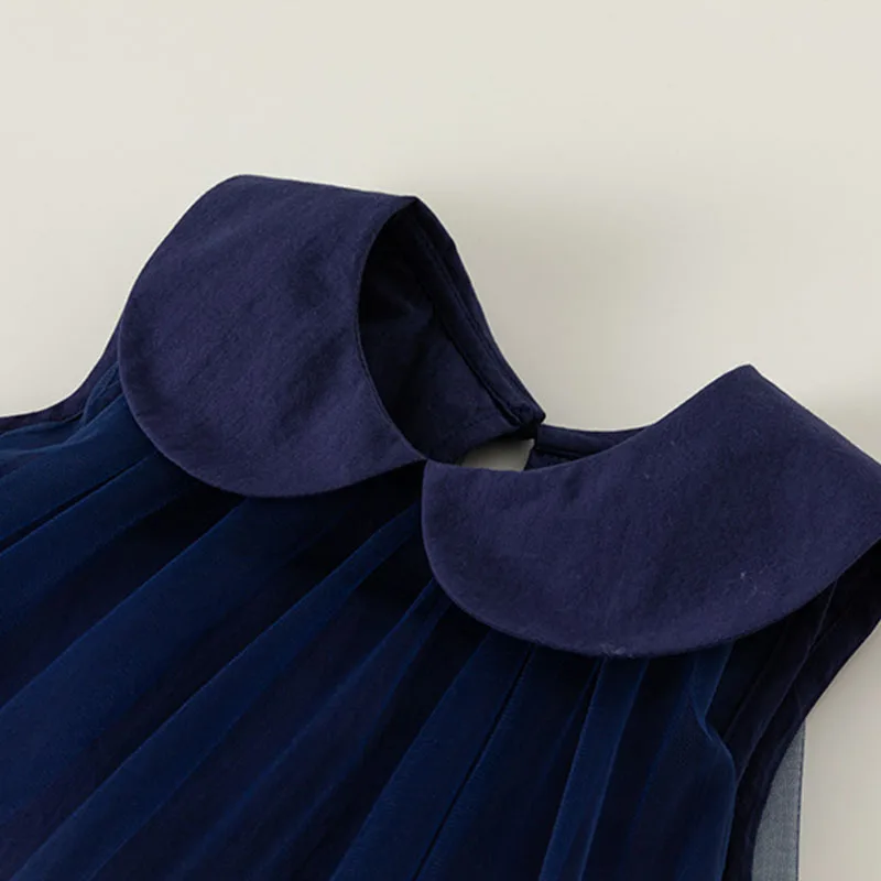 Vestido de princesa azul Peter Pan de verano para niña - imagen 3