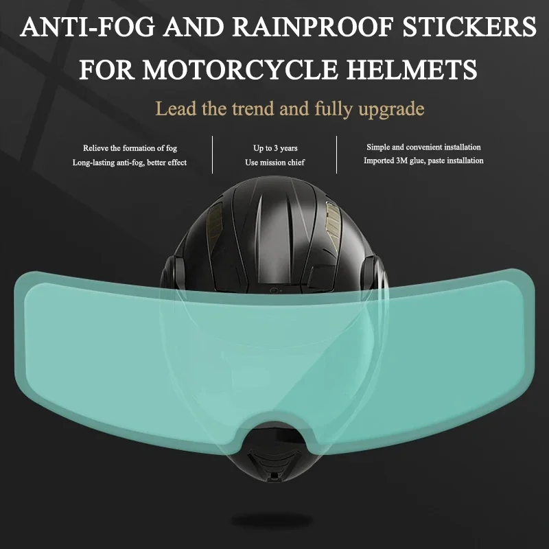 Película antivaho impermeable para espejo de casco moto universal