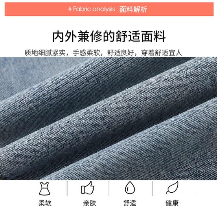 Pantalón vaquero premamá en uso