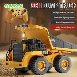Camión excavador RC de control remoto multicanal para niños