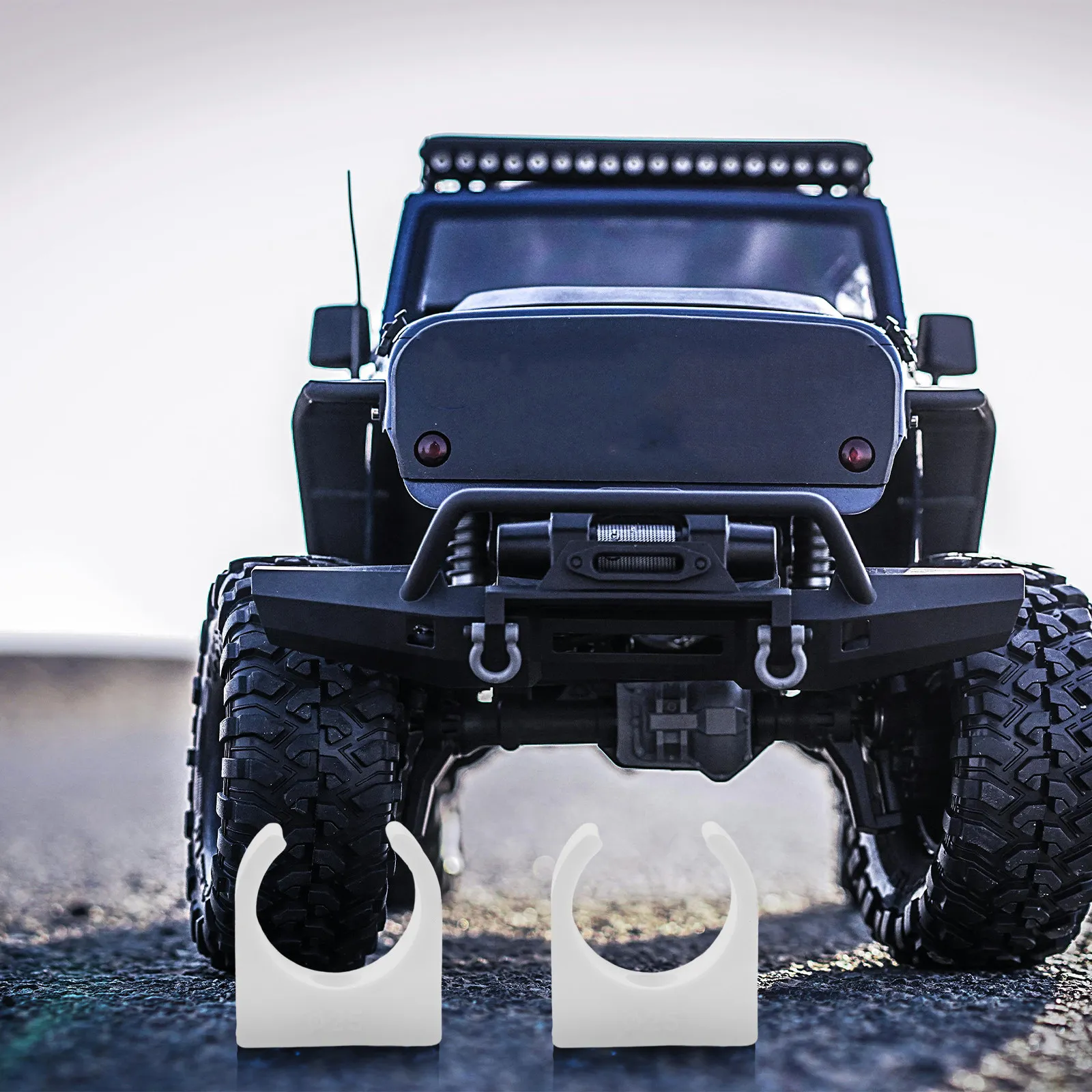 Soporte vertical para motor RC de plástico blanco, montaje fijo