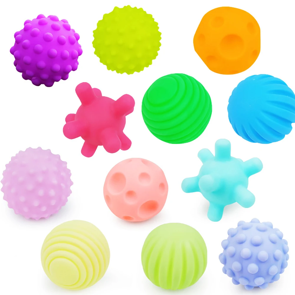 Pelotas táctiles sensoriales texturizadas para niños – masaje - imagen 4