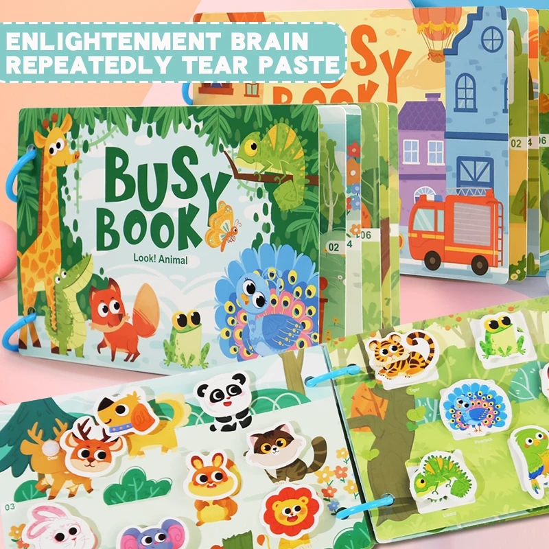 Libro Montessori silencioso para bebé, juguete educativo sin ruido - imagen 5