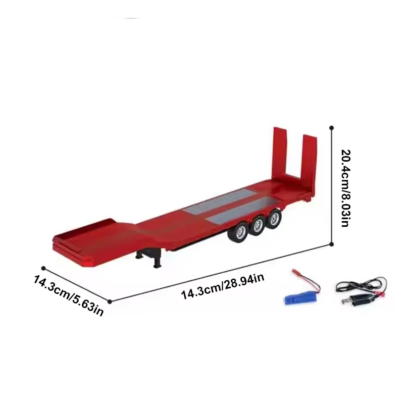 HUINA camión remolque RC de control remoto con tractor para niños - imagen 4