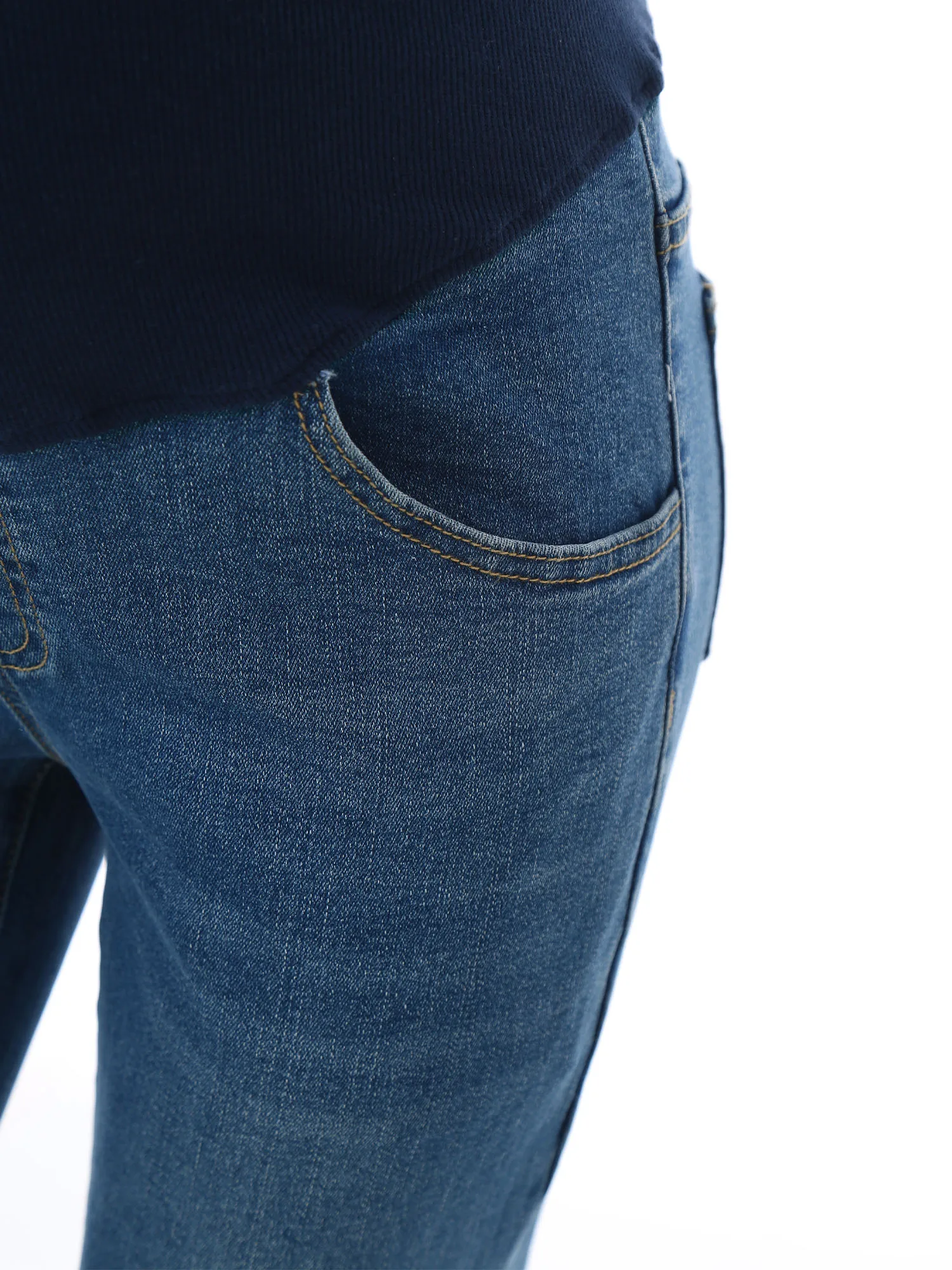 Vaqueros premamá de cintura alta con soporte abdominal - imagen 2