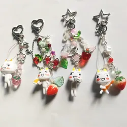 Llavero artesanal de cuentas estilo Kawaii para adolescentes