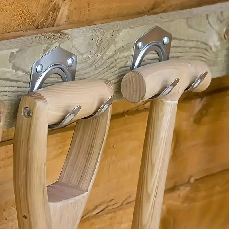 Colgador doble de pared para jardín y herramientas en garaje - imagen 4