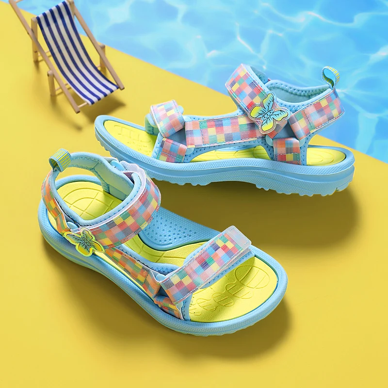 Sandalias antideslizantes para niños y niñas de princesa con perlas