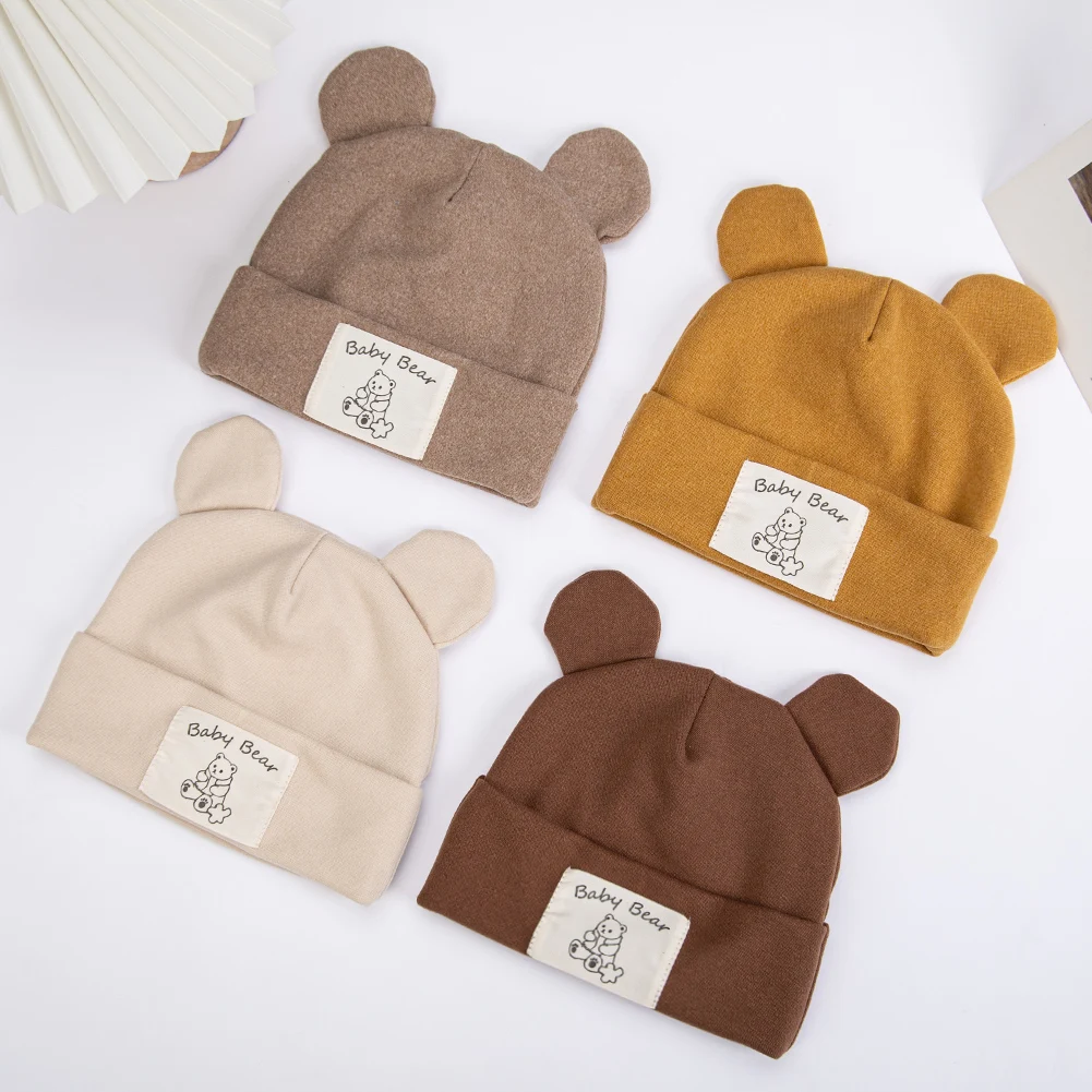 Turbante con orejas de oso para bebé