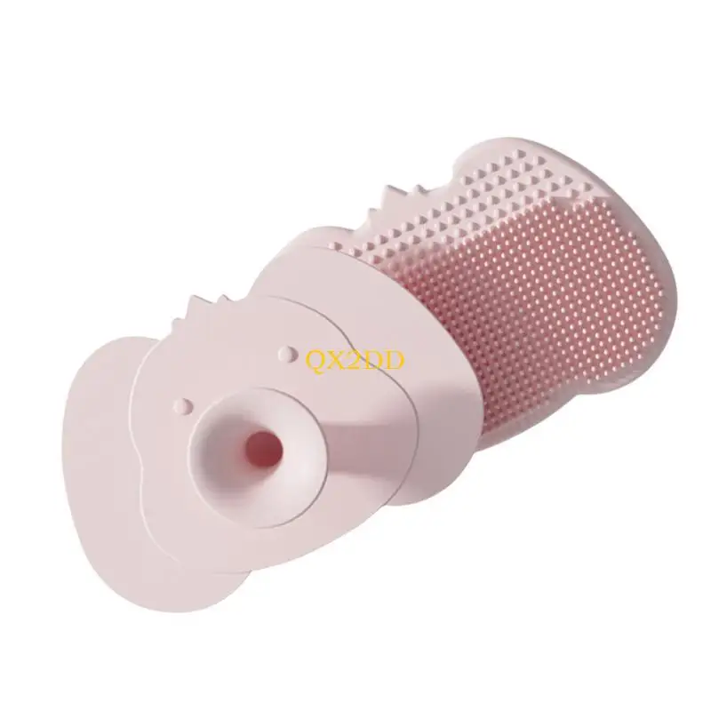 Cepillo masajeador silicona bebé – QX2D suave para el baño - imagen 3