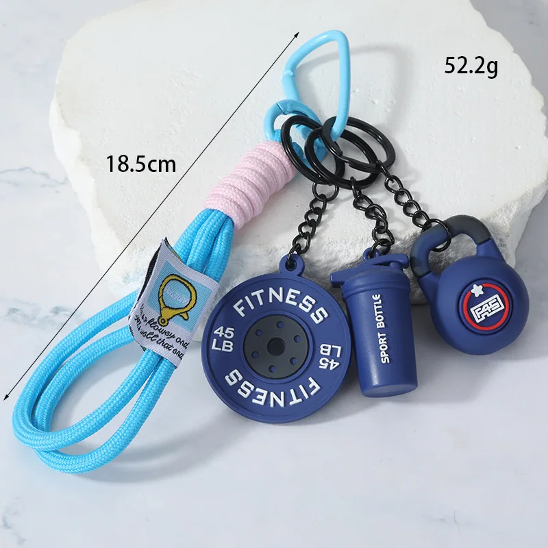 Llavero de pesas de silicona PVC para gimnasio, accesorios - imagen 3