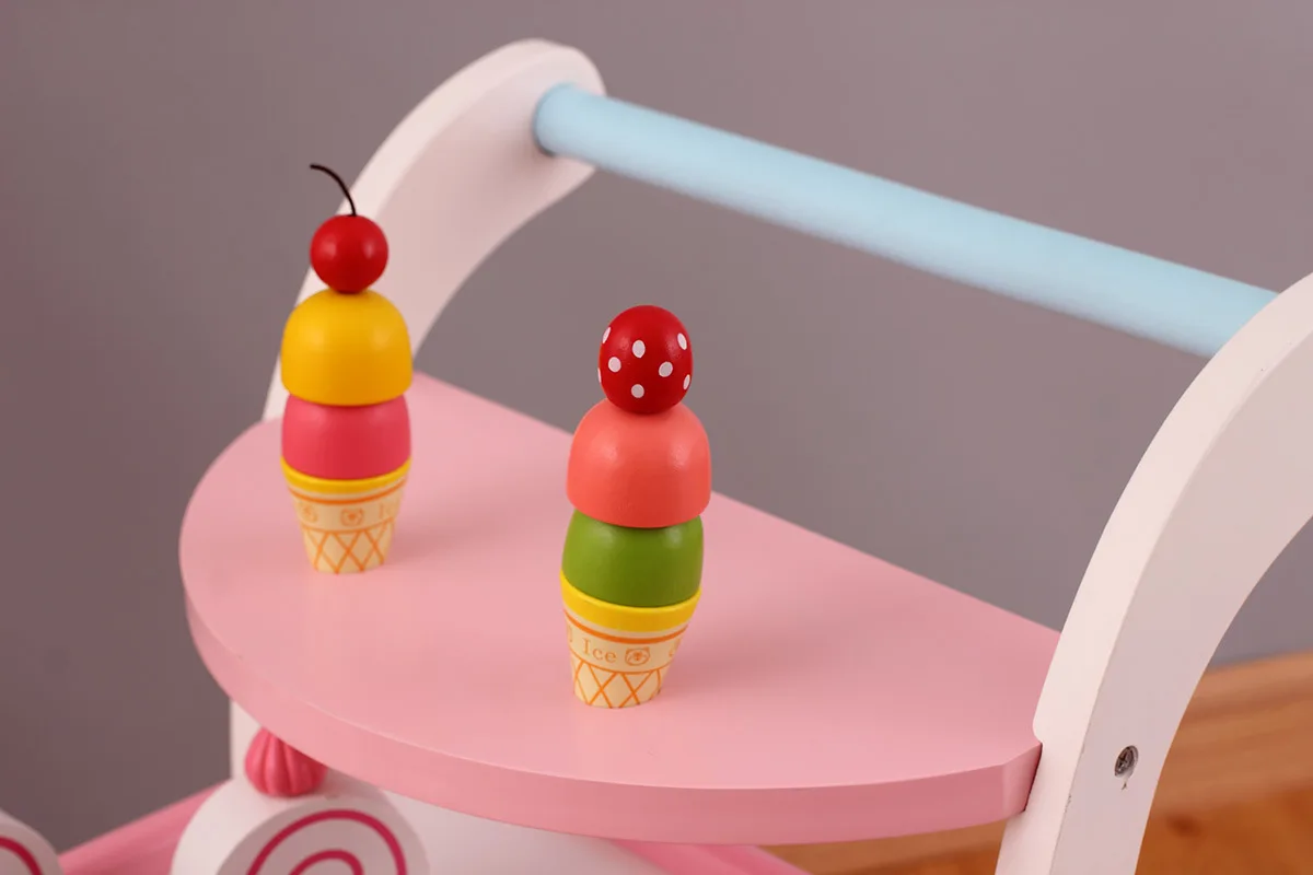 Carrito de juguete de cocina de simulación para empujar