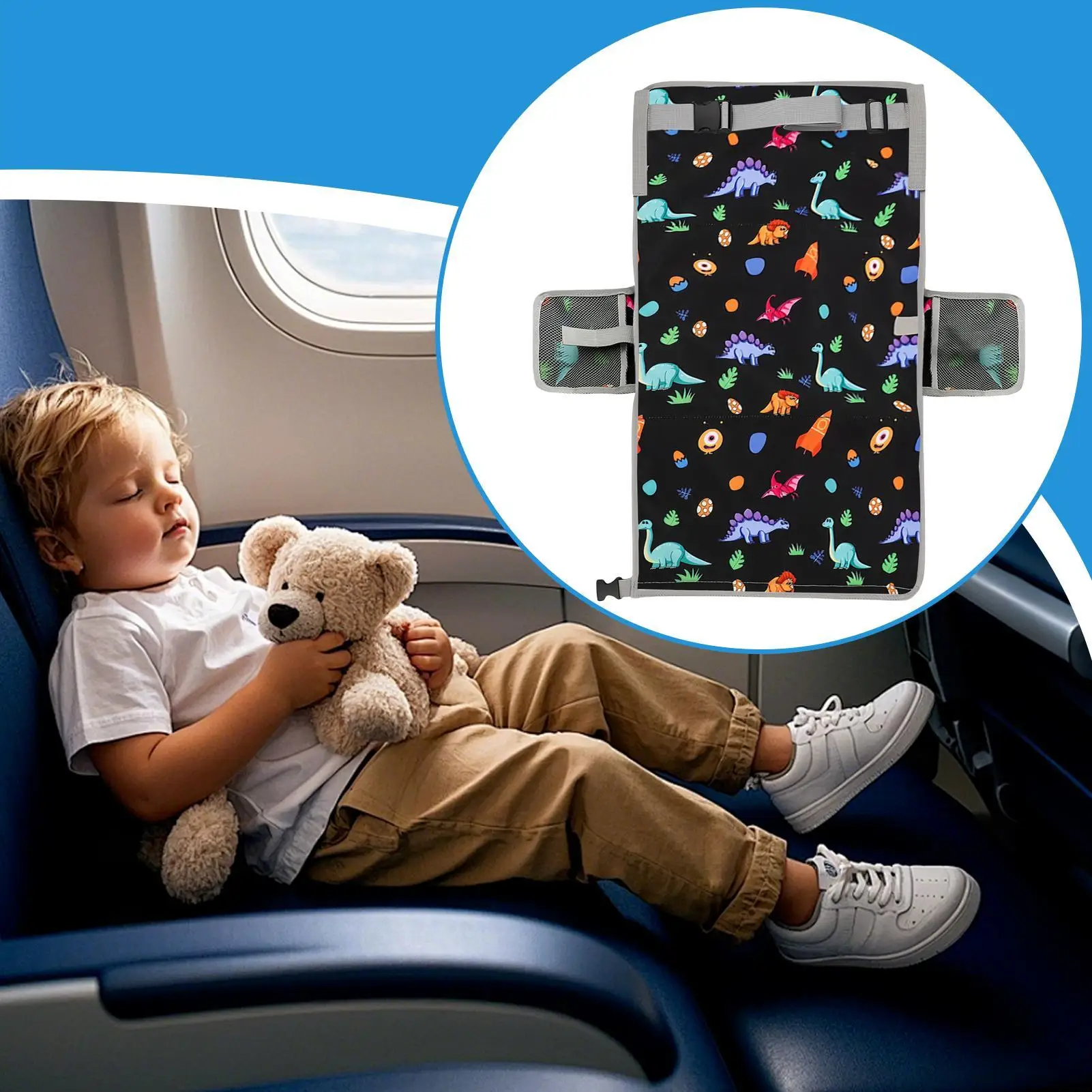Cuna de viaje infantil con reposapiés – Cama portable - imagen 3