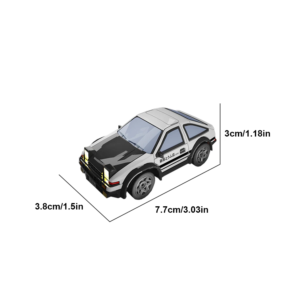 Coche RC de carreras AE86 con control proporcional y luces LED - imagen 4