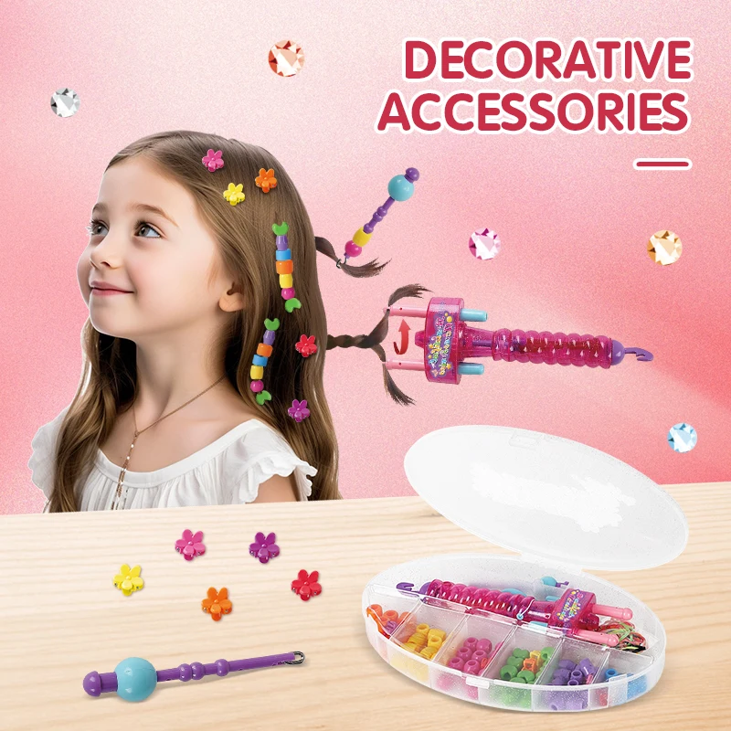 Kit trenzas pelo para niñas con herramienta torsión capilar - imagen 2