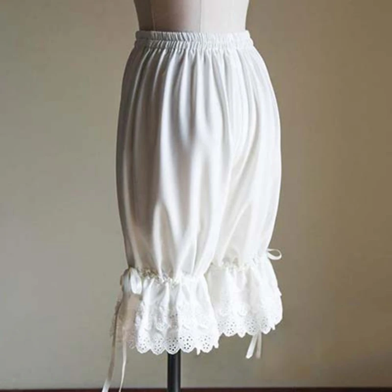 Pantalones cortos de bebé de encaje anchos – Cintura elástica - imagen 5