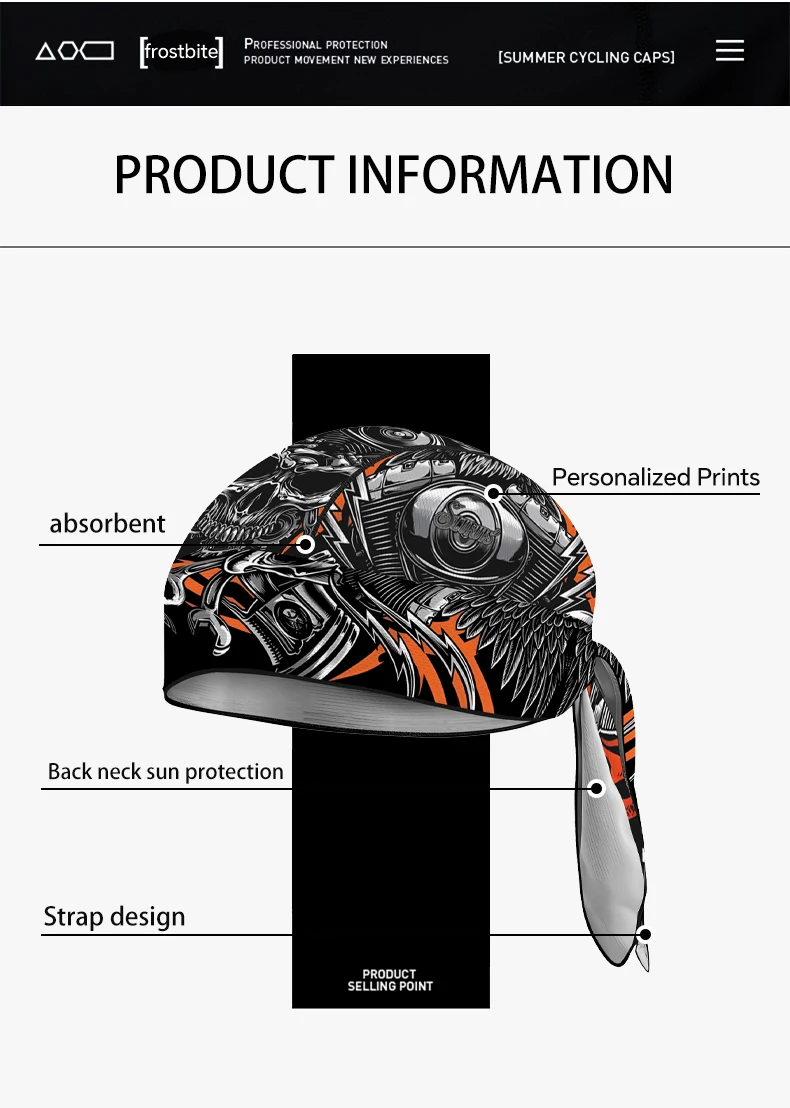 Gorra pirata unisex de secado rápido para verano, deportes y sol - imagen 3