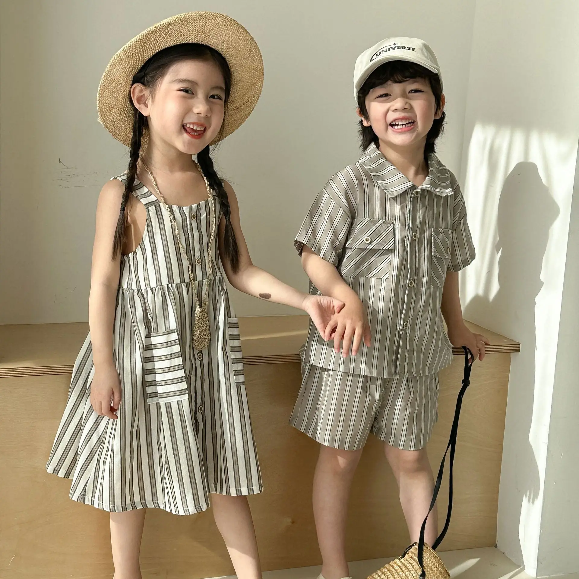 Conjunto de verano a juego para hermanos – camisa y vestido - imagen 5
