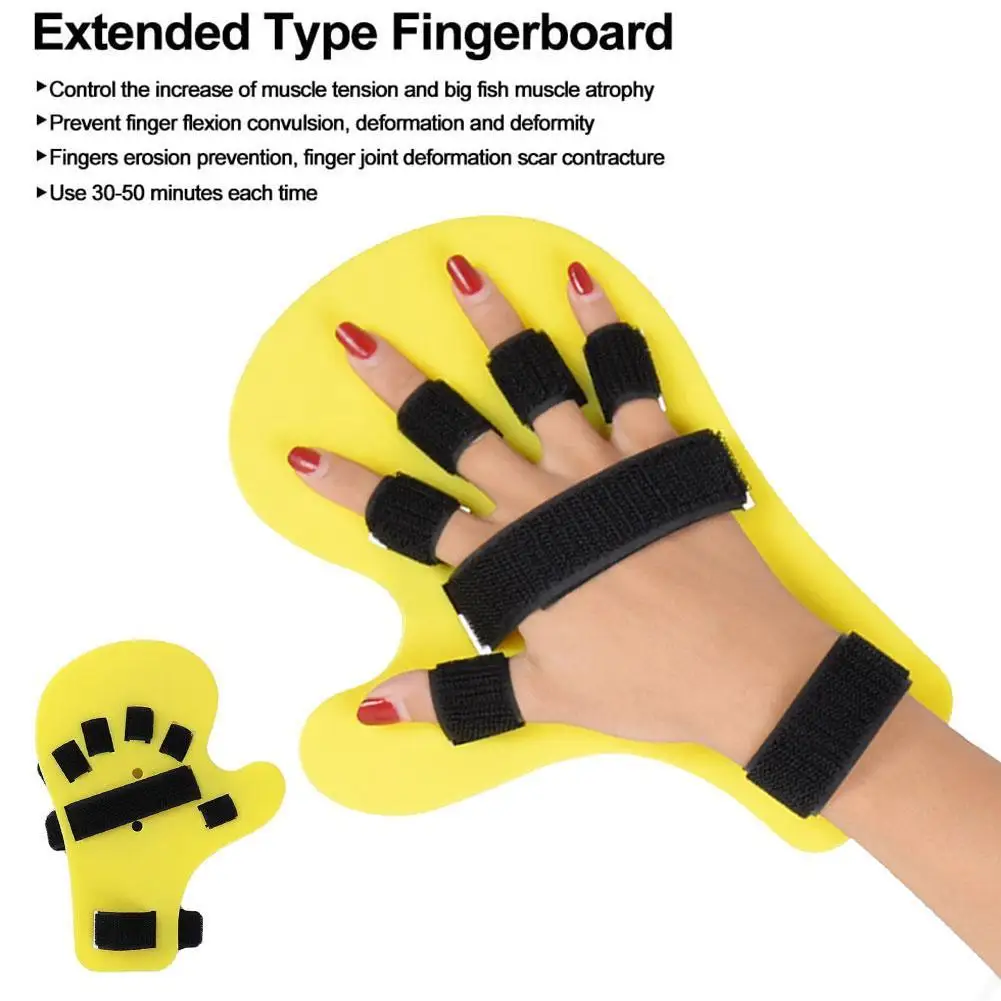 Guantes ortopédicos ajustables con soporte para dedos y férula - imagen 3