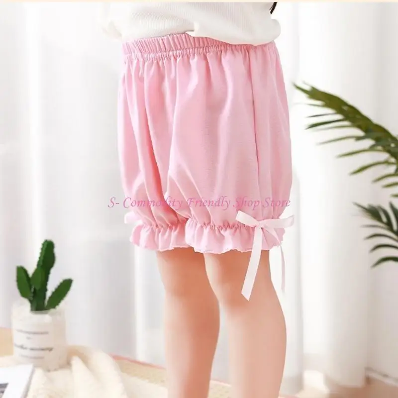 Pantalones cortos de seguridad para niña con volantes estilo pololo - imagen 2